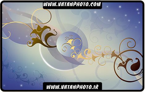 طرح اسلیمی کاملا لایه باز چند رنگ +psd