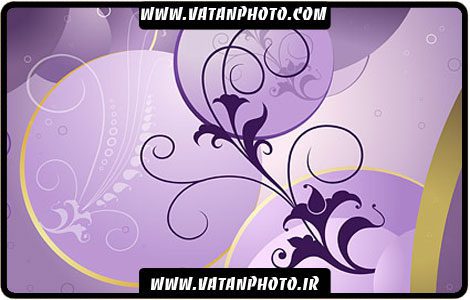 طرح بنفش گلبوته با خطوط مورب کاملا لایه باز+ psd