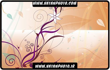طرح قهوه ای گلبوته کاملا لایه باز و قابل تغییر + psd