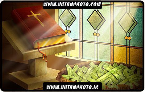 عکس گرافیکی از کتاب و پنچره کاملا لایه باز+ psd