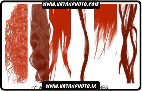 براش از طرح های گوناگون مو با کیفیت بالا