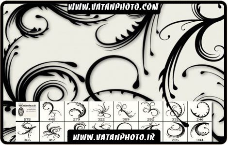 براش بسیار زیبا از طرح های گلبوته واسلیمی