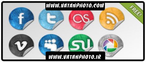 آیکن های بسیار با کیفیت گوشه برگشته+ psd