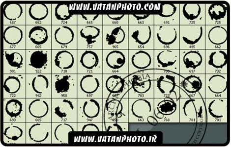 براش اشکال دایره ای با کیفیت بالا