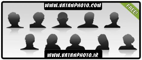 طرح با کیفیت از آیکن های آدمک+psd