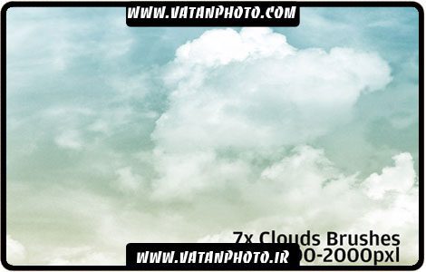 براش مجموعه ابر های فانتری برای کارهای گرافیکی