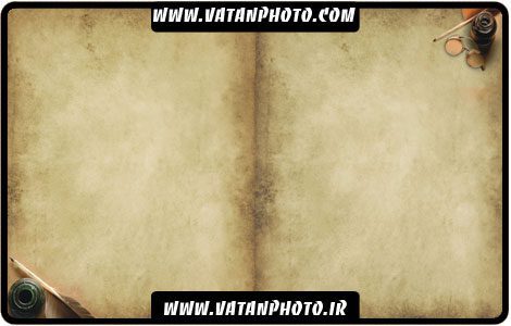 طرح کاملا لایه باز از کاغذ و قلم قدیمی با کیفیت بالا+ psd