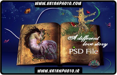 طرح گرافیکی بسیار جذاب داستانی و تخیلی + psd