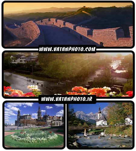 مجموعه عکس های با کیفیت از ویلا ها در طبیعت+ wallpaper