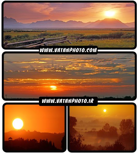عکس های غروب در کوهستان و طبیعت با کیفیت بالا+ wallpaper