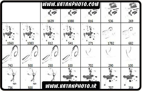 قلمو لکه های جامد برای فتوشاپ با کیفیت بالا