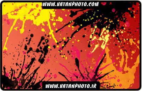 براش پاشیده شدن رنگ و مواد مایع