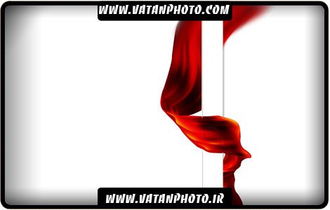 طرح سه بعدی پرچم به دور میله با کیفیت بالا