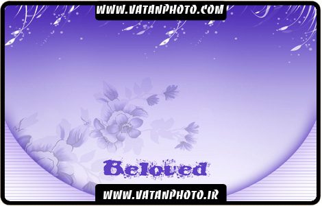 بگراند گلبوته لایه باز به رنگ بنفش