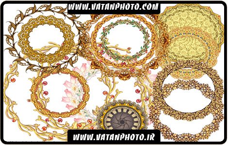 مجموعه طرح های تذهیب دایره ای