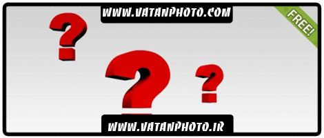 مجموعه 6 وکتور از علامت سوال