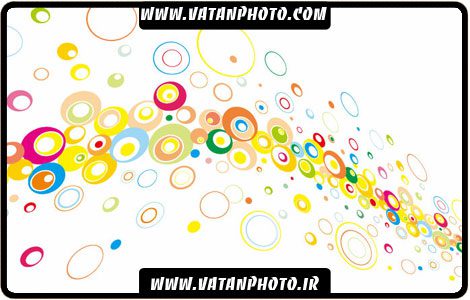 وکتور بگراند سفید با طرح دایره های کوچک