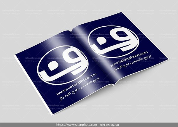 طرح لایه باز موکاپ صفحات داخلی کتاب