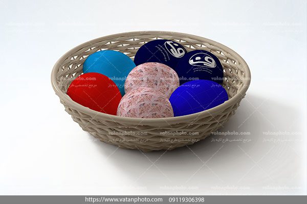 موکاپ چاپ روی تخم مرغ