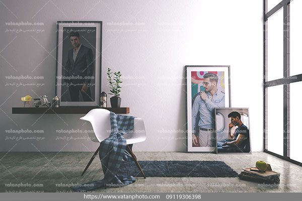 موکاپ قاب عکس خانه