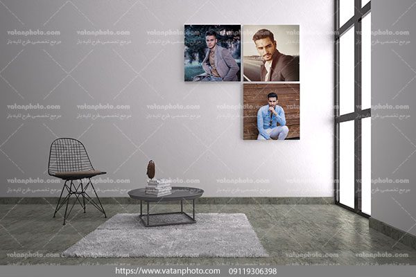 موکاپ 3 تابلو عکس