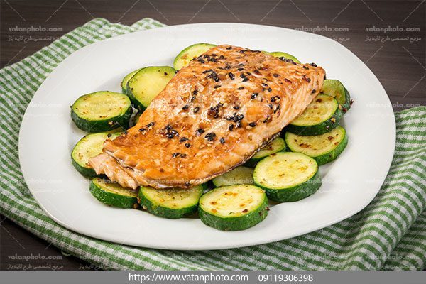 عکس ماهی و کدو سبز