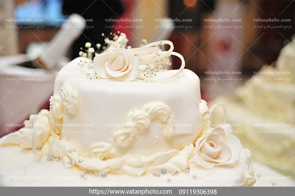 عکس کیک با طرح گل
