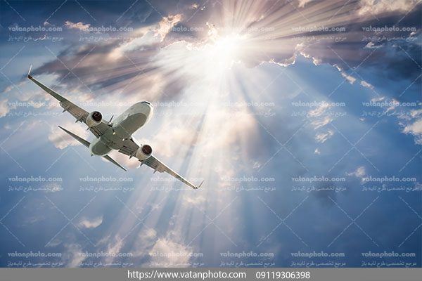 عکس با کیفیت هواپیما در هوا