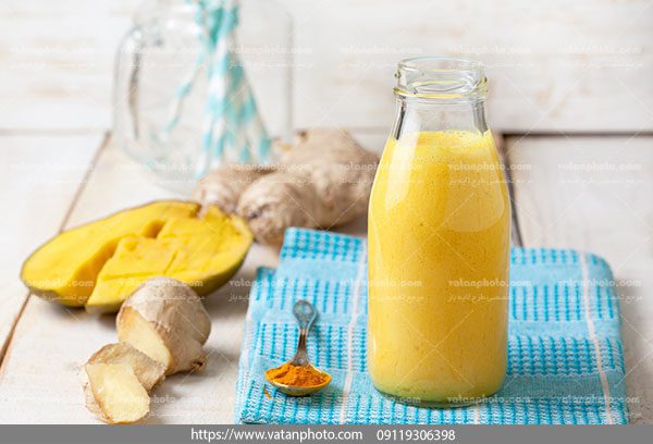 عکس نوشیدنی زنجبیل زردچوبه