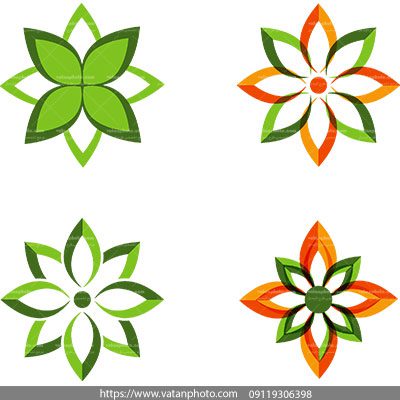 وکتور لوگو اسلیمی دایره رنگارنگ