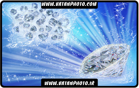 طرح تبلیغاتی الماس برای جواهر فروشی