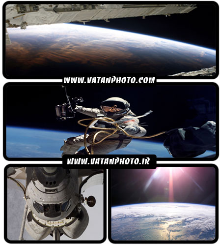 دانلود والپیپر فضا و فضانوردان با کیفیت HD + wallpaper