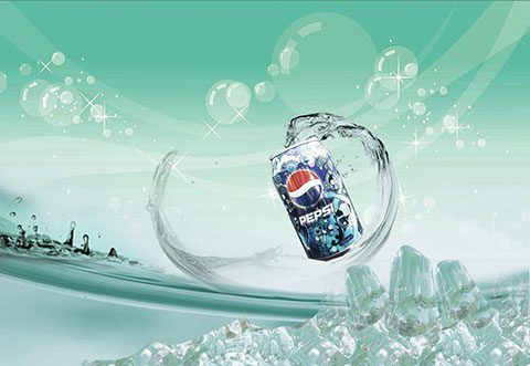 طرح لایه باز سه بعدی pepsi