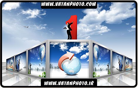 طرح سه بعدی موفقیت در کارها psd
