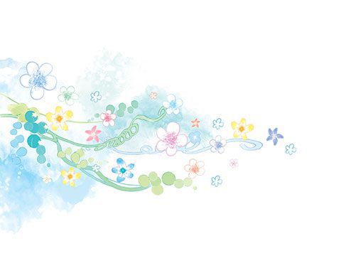 طرح بکگراند فانتزی گل psd