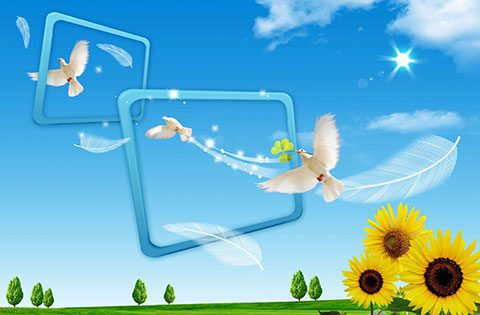 بکگراند فانتزی طبیعت psd