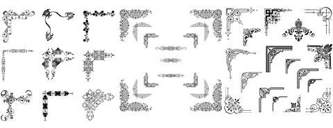 وکتور حاشیه و قاب TIF و AI