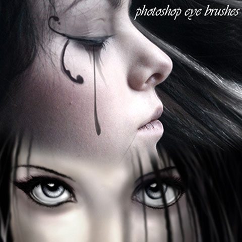 براش اشکال دور چشم