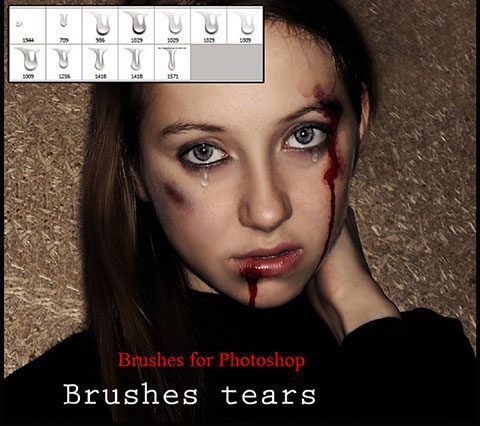 براش ایجاد اشک و زخم خونین