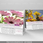 تقویم رومیزی گل
