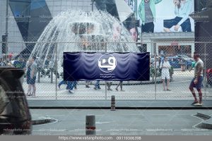 موکاپ لایه باز بنر ساختمانی