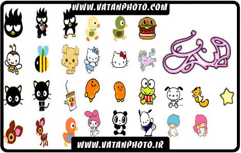آیکن های عروسکی فانتزی با فرمت ICON