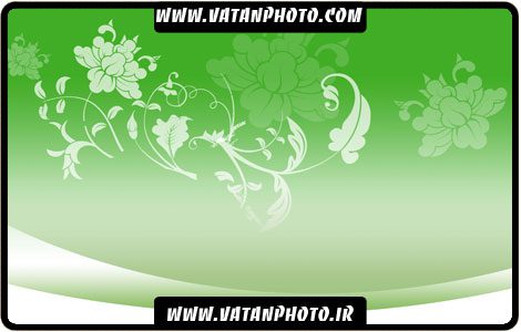 بگراند سبز گلبوته برای کارت ویزیت ها+PSD