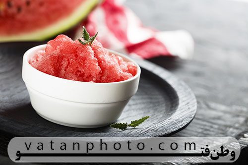 دانلود عکس هندوانه یخ زده - یخ در بهشت هندوانه