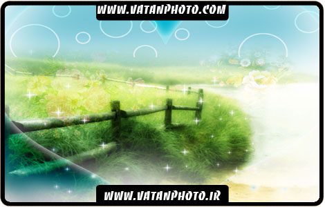 کارت پستال جذاب با طرح طبیعت