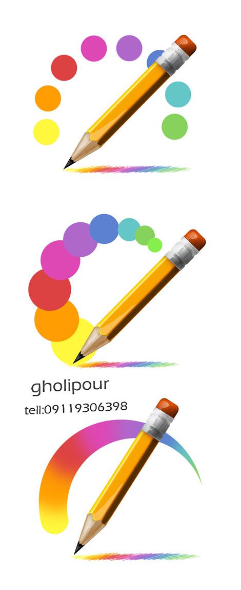 طرح لایه باز لودینگ رنگارنگ psd
