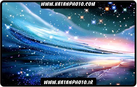 طرح رویایی و آسمان پر ستاره گرافیکی +psd