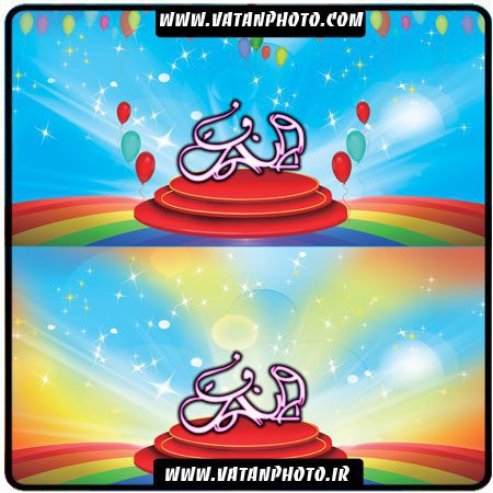 بکگراند گرافیکی فانتزی برای کارت ویزیت