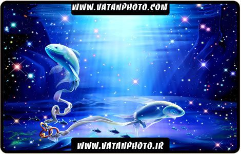 طرح گرافیکی ماهی در زنجیر +PSD