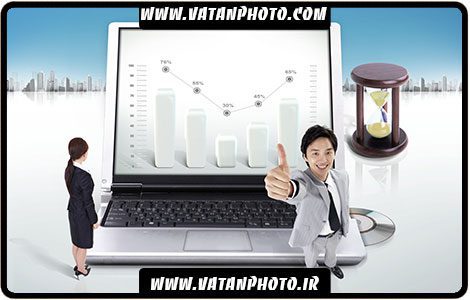 طرح سه بعدی بکگراند لب تاپ psd